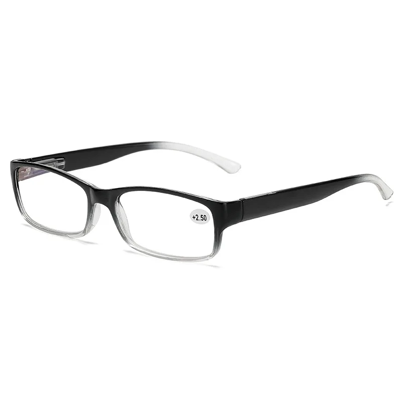 3Units 3 Colors Cute Square Women Men Reading Glasses Anti-blue light Magnifier +100 ~ +400 Flexible frame