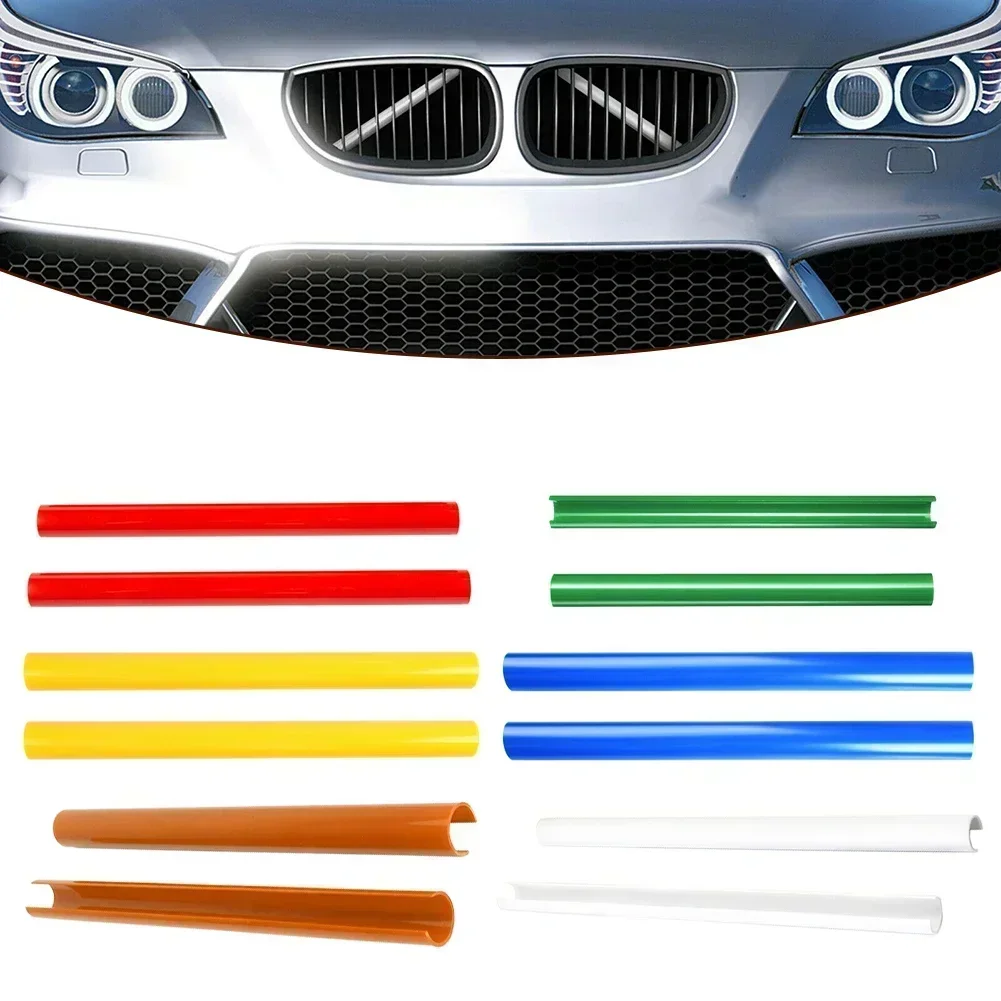 33cm Front Grille Trim Strips A Color Support Grill Bar V Brace Wrap For -BMW F30 F31 F32 F33 F34 F35 G20 G29