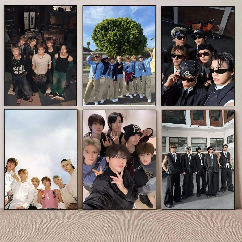 1 قطعة Kpop RIIZE الحصول على الغيتار الحديث ساكسي المشارك ذاتية اللصق الفن ورق مقاوم للماء ملصق مقهى بار غرفة جدار ديكور #3