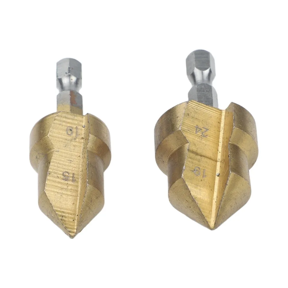 Plumbing Installations Gold And Silver PVC Pipe Threader Plumbing Drill Bit Set Pneumatic Part Leak-Proof Connections