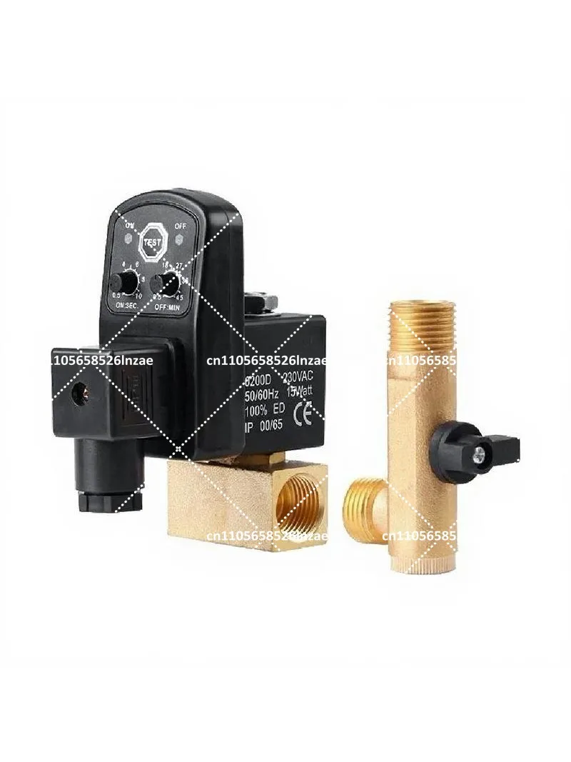 

Automatic Water Release Valve 1/2 Inch Electronic Timer Drain Valve with Digital Display for Tanks & Pipes