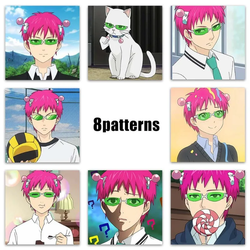500pcs/set Anime Saiki Kusuo Roll Sticker Ins Cartoon Cute Personality Anime Niche Decoration Seal Sticker Decoration Supplies