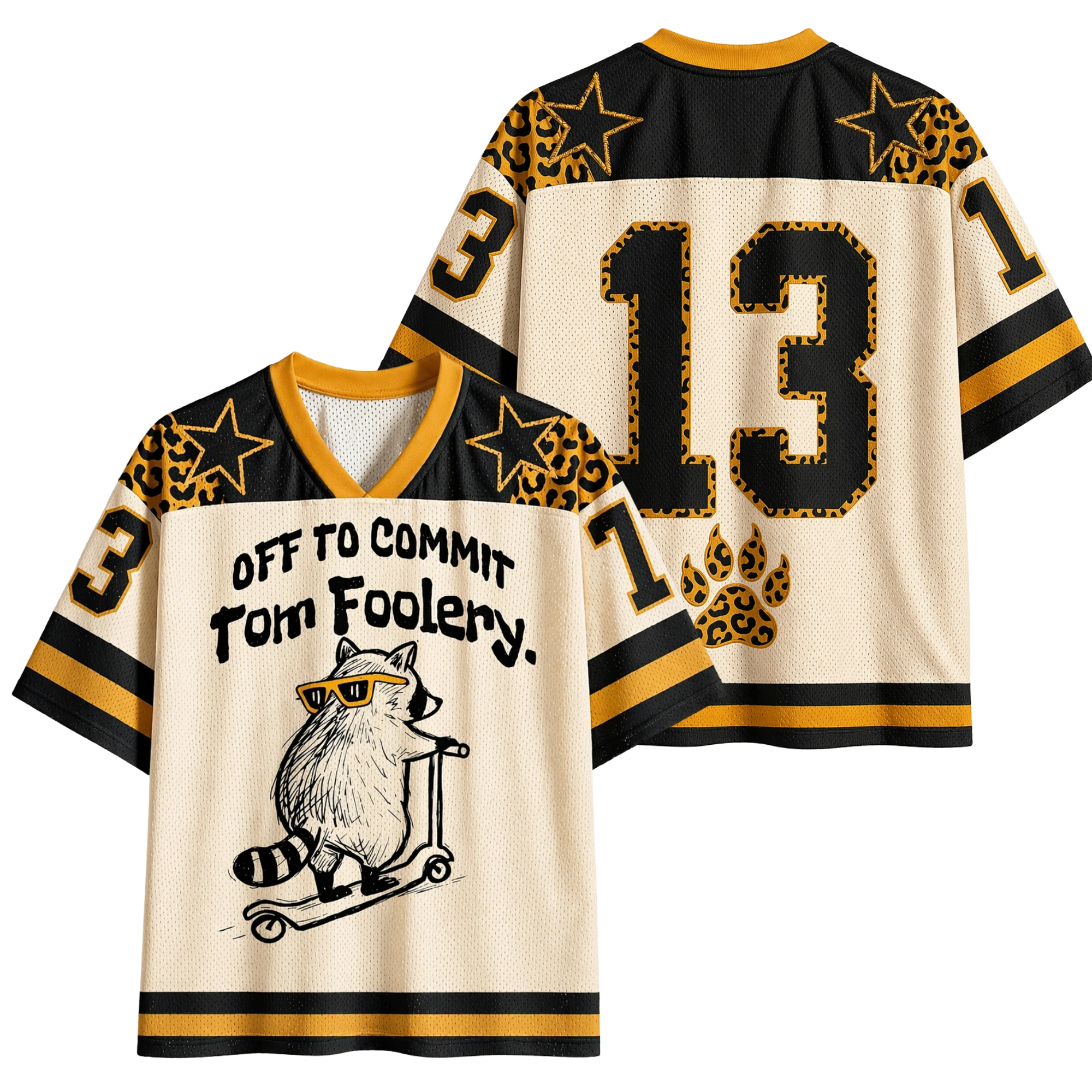 2026 Summer Fashion New Trendy Fun Raccoon Go Play 3D Printed Street Leisure Sports Outdoor Hip Hop V-neck T-shirt Large