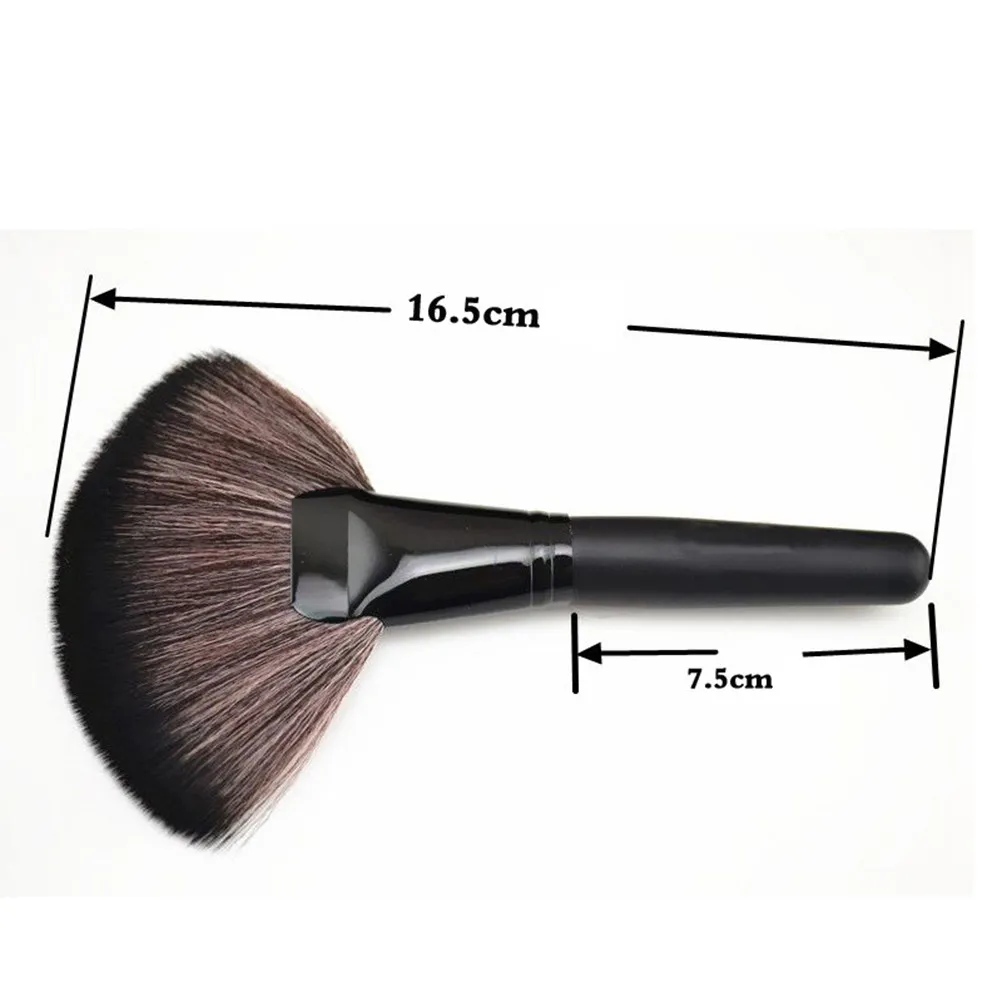 1pc Salon Hair Cutting Brush Compact Portable For Barber Shop Personal Use Neck Cleaning Broken Hair Removal Tool Black