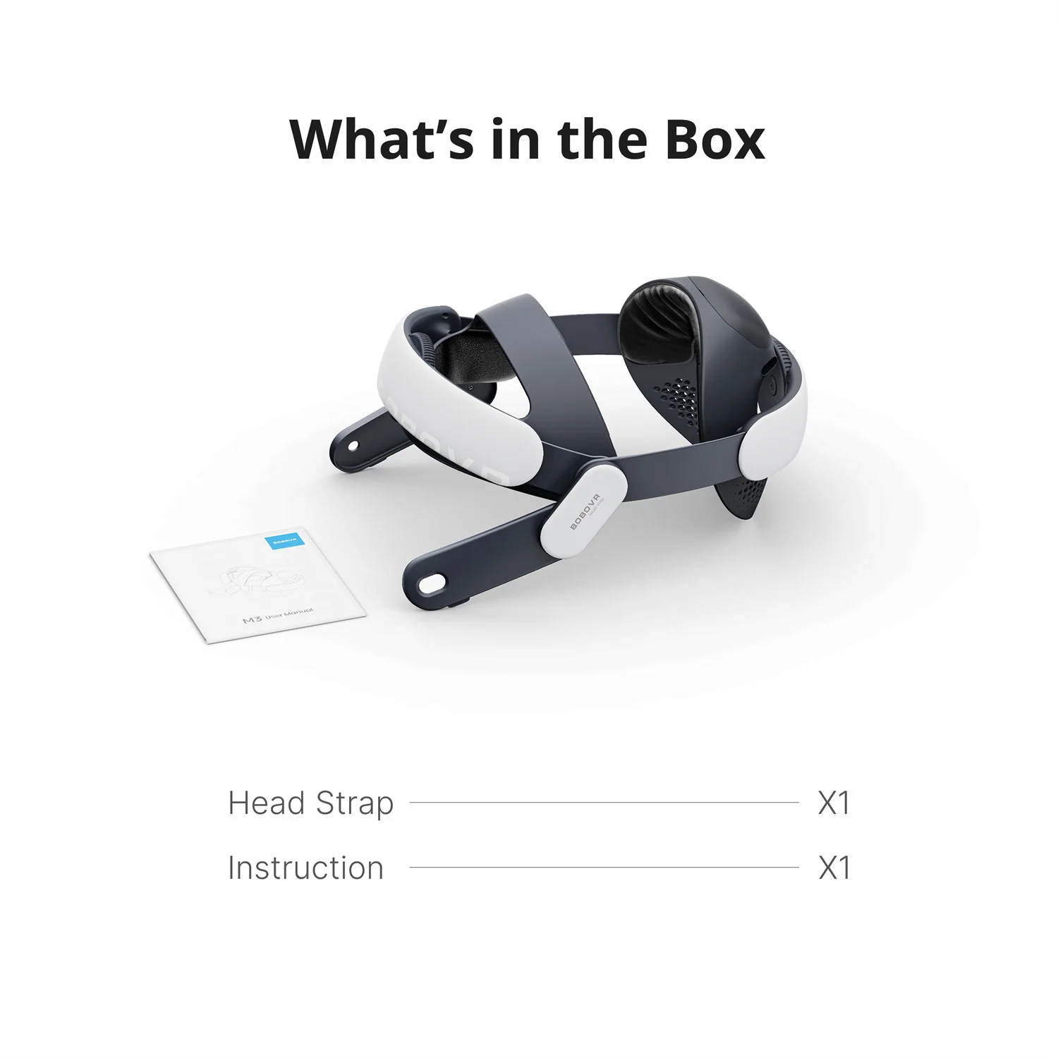 BOBOVR M3 Hoofdband Compatibel met Meta Quest 3/3S, VR-bandaccessoires met verminderde gezichtsdruk en Halo- en Elite-fit-modi