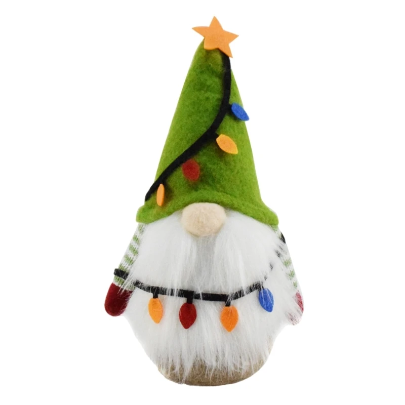 D0AD Festival Swedish Tomte Gnomes Plush Christmas Elf Dolls Christmas Gnomes For Home Holiday Decoration Embellishments