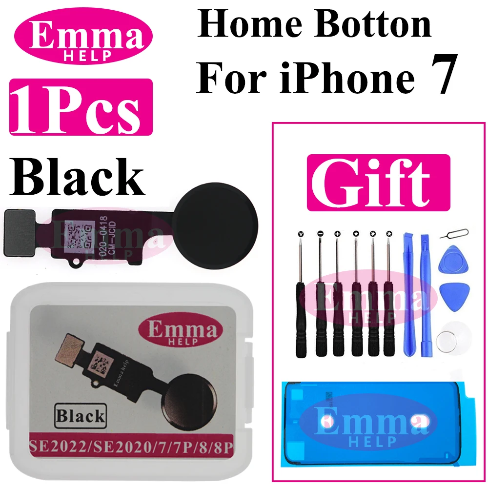 EmmaHelp 1pcs Touch Version Home Button Flex For iPhone 7 8 Plus SE2020 6S 6 Universal Back Return Function Solution repair tool