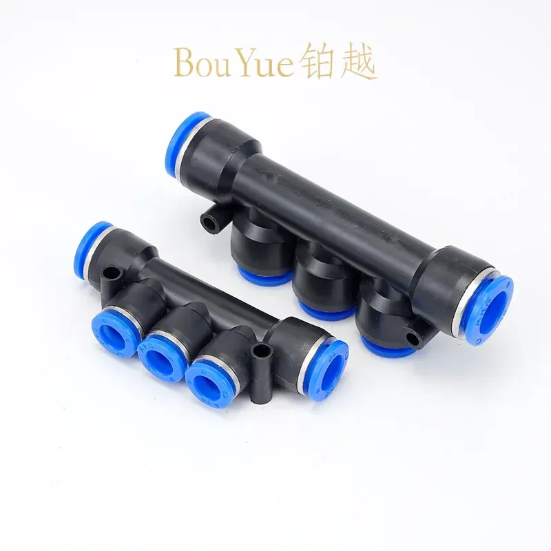 for PKG4/6/8/10 Pneumatic Quick Plug Connector Five-Way Variable Diameter Plastic Air Hose Fitting Factory Direct Wholesale