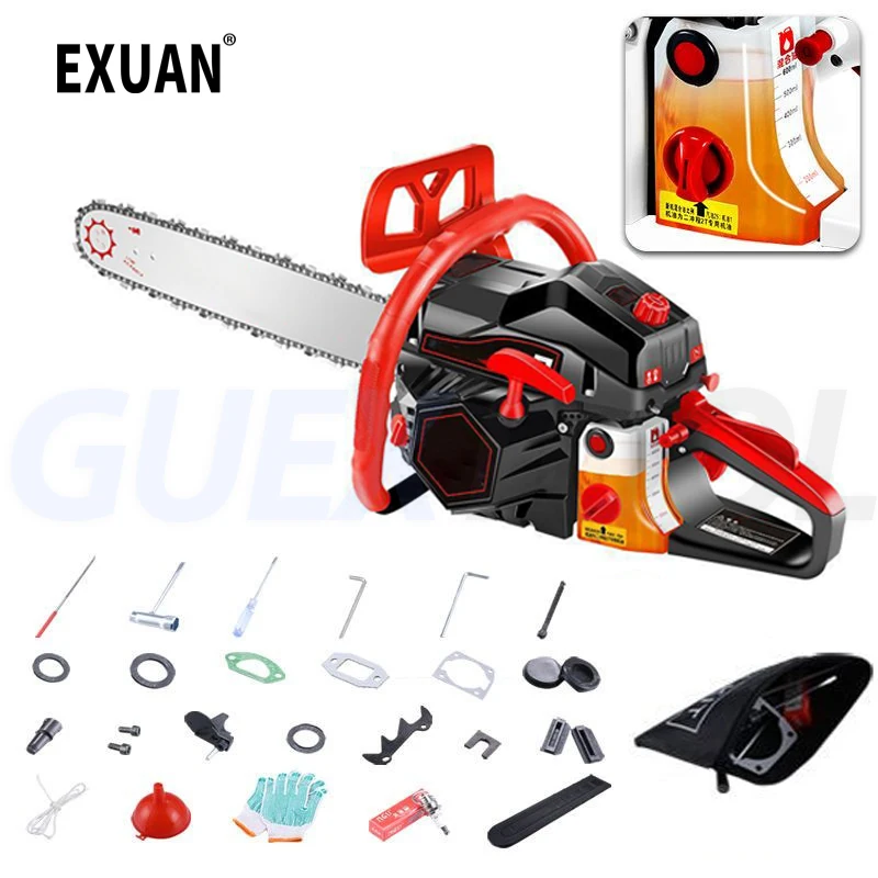 20 Inch Gasoline Saw 9.9KW High-power Electric Chain Saw Household Two-stroke Logging Saw Pruning Wood Tree Cutting Machine