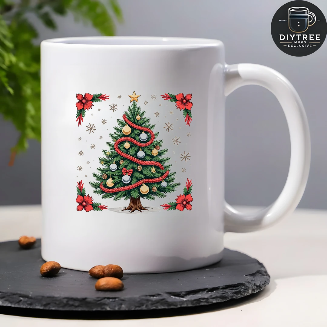 كوب شجرة عيد الميلاد الكرتوني سعة 11 أونصة للأطفال، كوب المشروبات الباردة والساخنة، هدية عيد الميلاد، كوب العائلة والمكتب #4