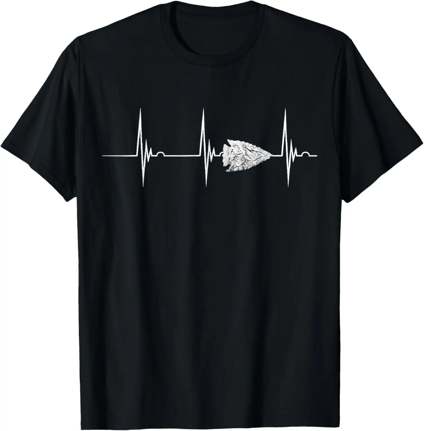 Arrowhead Ancient Arrowhead Heartbeat EKG Pulse Artifact T-Shirt