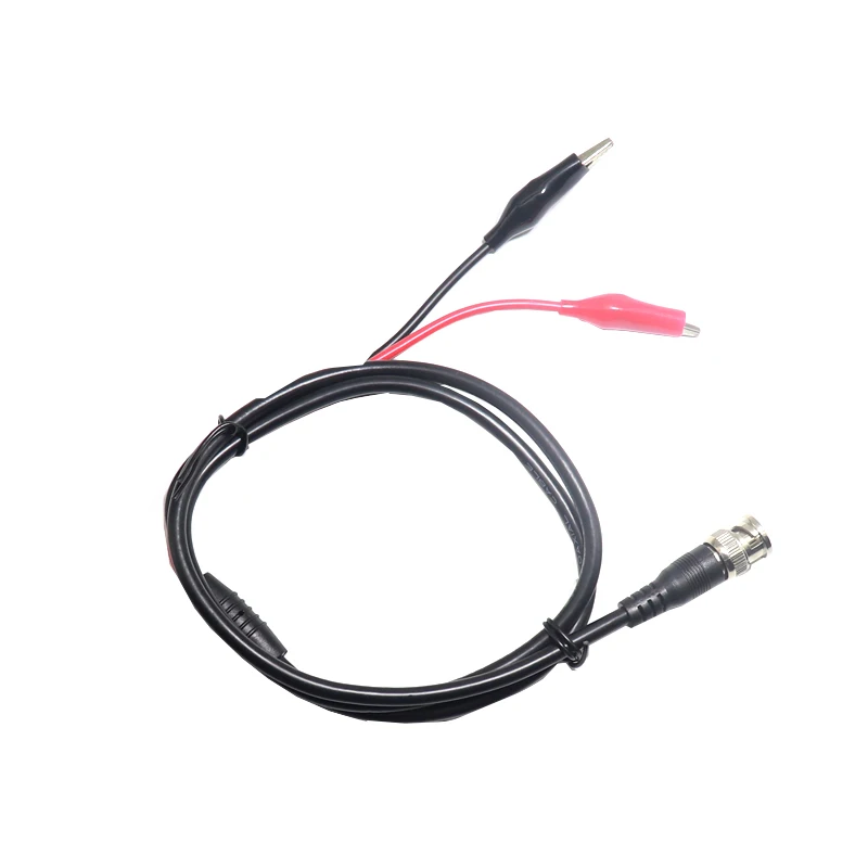 【1PCS】110cm BNC Q9 to Dual Alligator Clip Oscilloscope Test Probe Leads Cables Connector Dual Tester Tools for Electrical Workin
