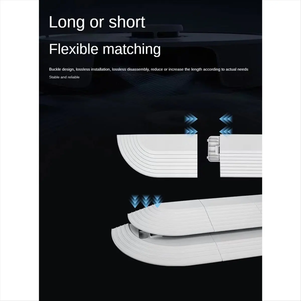 

A11I Door Sill Strip for All Robotic Vacuum Cleaner Replacement Spare Parts Accessories Ramp Doorway Crossing Helper-A