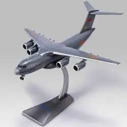 1/200 Xian Y-20 Alloy Large Transport Aircraft Airplane Model Metal Fighter Battle Plane Model Sound and Light Children Toy Gift