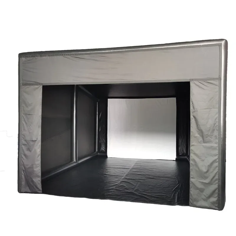 About 3-5 Years Black Or Customized Golf Simlulator Indoor Outdoor Inflatable Sealed Tent