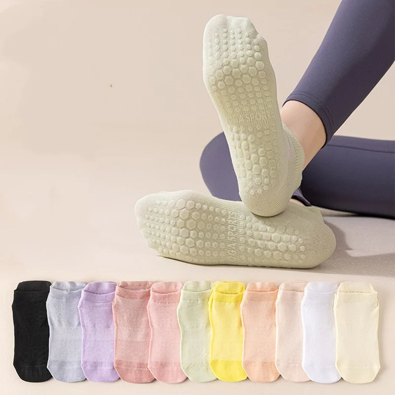 

4/20Pcs (2/10 Pairs Mixed Colors) Yoga Socks with Non-Slip Grip for Indoor Fitness, Pilates Short Socks for Women, Mesh Sports Socks, Cotton Socks, Moisture-Wicking and Breathable Sports Socks
