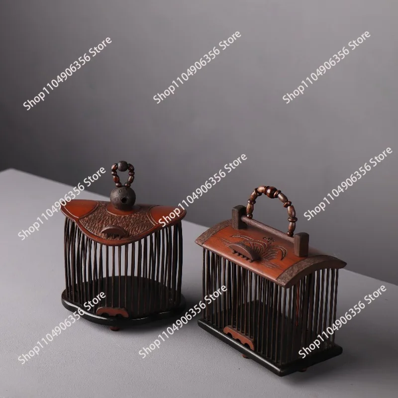 for Old retro grasshopper cage, insect with bamboo products cricket,cultural and play miscellaneous