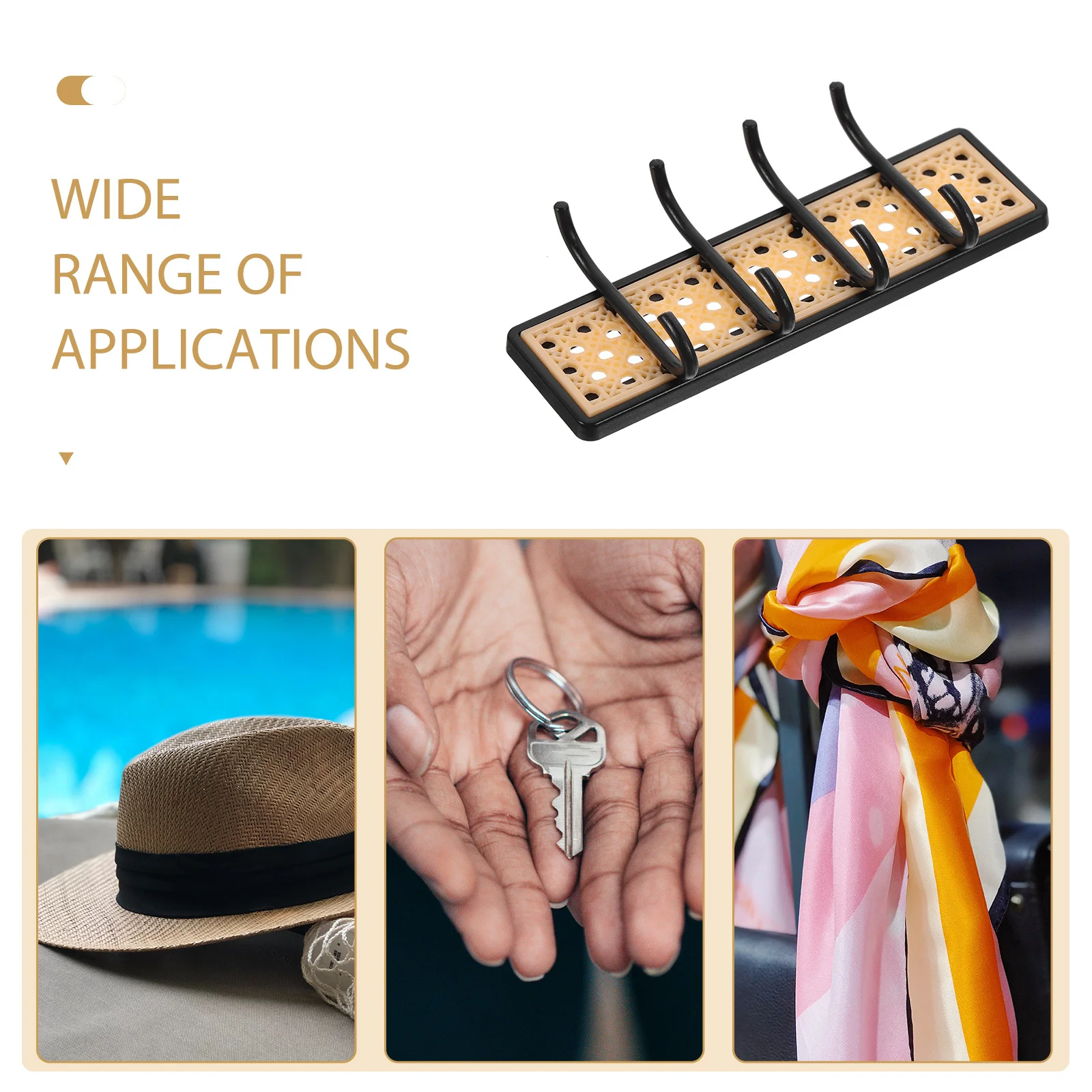 

PVC Mini House Wall Hook Key Hanger Decorative Adornment for Collectors Realistic Appearance DIY Dollhouse Accessories