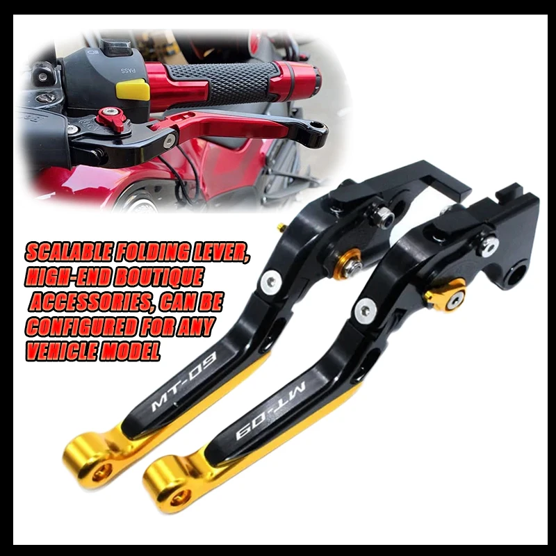 For YAMAHA MT-09 mt 09 mt09 2014 2015 2016 17 18 2019 2020 Motorcycle Accessory Aluminum Adjustable Extendable Brake Clutch Leve