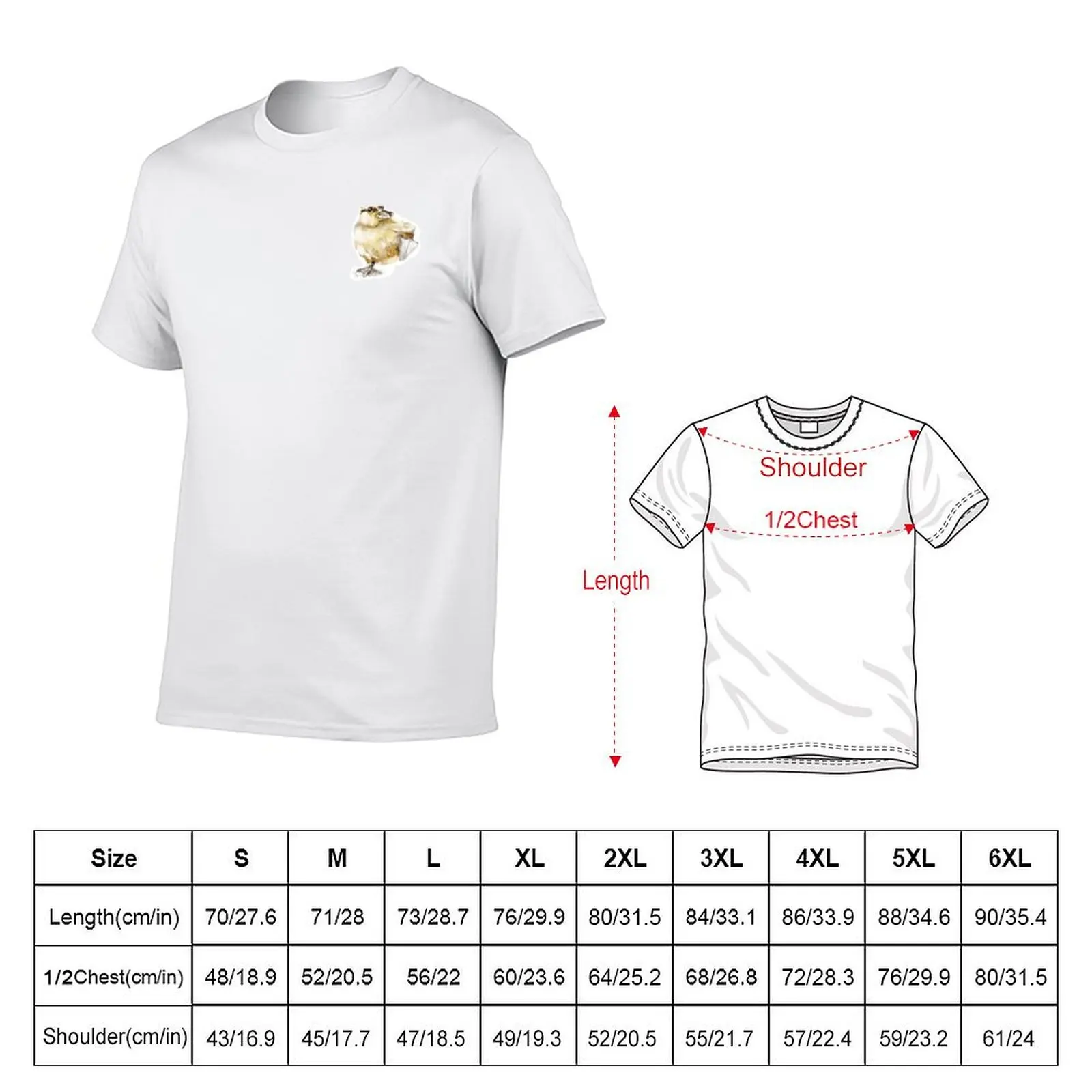 Baby Duckling T-Shirt Simple Casual Short Sleeve Tee