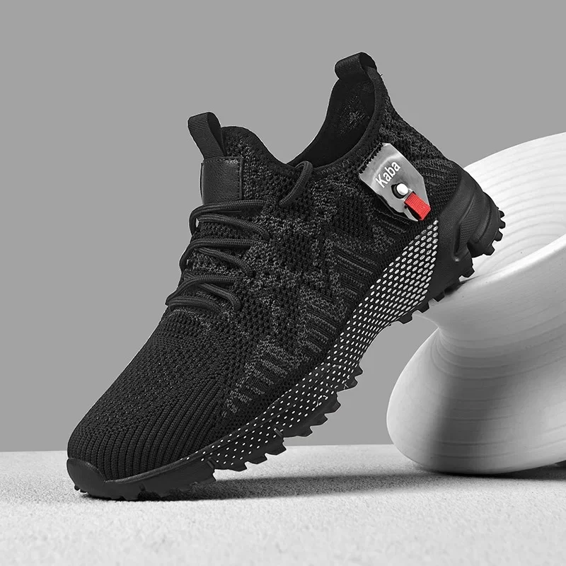 Men's Running Shoes Shock Absorption Rebound Outdoor Sports Shoes Fashionable Versatile Breathable Mesh sneakers