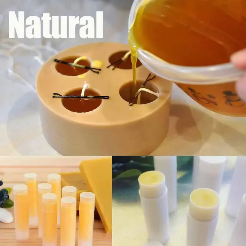 New Pure Natural Beeswax Household Waxing Making Candles Multi-purpose Cosmetics Making Raw Materials DIY Skin Care Lip Wax