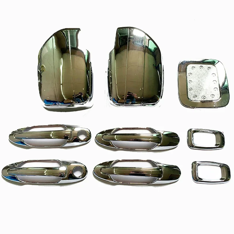 For Toyota Land Cruiser 100 Lexus LX470 1998-2003 2004-2007 Chrome Door Handle Side Lamp Mirror Tank Cover Accessories