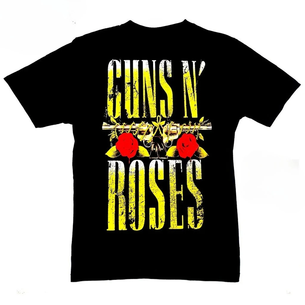 

Guns N Roses Rock Band T-Shirt Men's and Women's Short Sleeve Luxury Brand T-shirt Summer Y2k Tops Vintage Hip Hop Streetwear