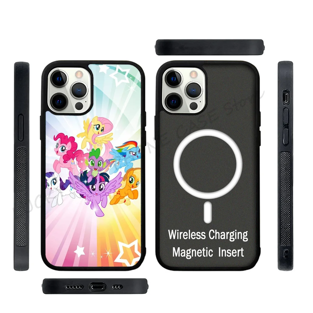 Phone Case Strong Magnetic For IPhone 15 14 13 Pro Max 11 12 Mini M-My Little P-Pony For Magsafe