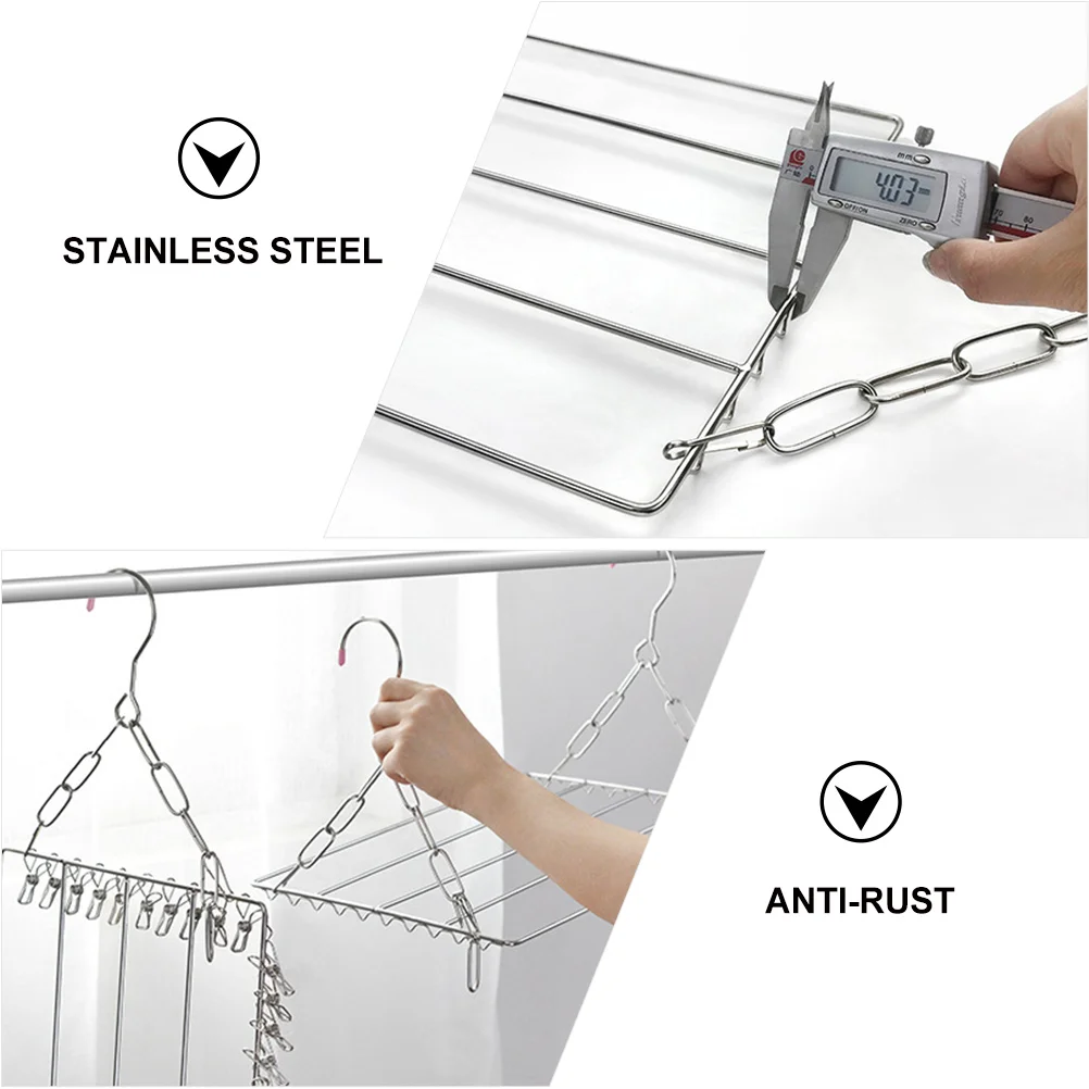 

Balcony Sock Drying Rack Clothes Racks for to Hang Hanger Multifunctional Pants