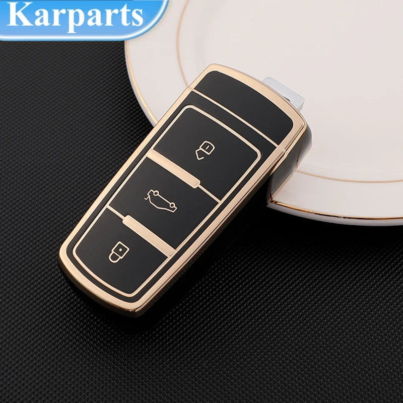 

Soft TPU Car Remote Key Case Cover Shell Protection for Volkswagen VW CC Passat B6 B7 Passat 3C CC Car Accessories