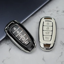 3/4/5 Buttons Car Key Case Cover Shell Fob For Hyundai i30 Ix35 KONA Encino Solaris Azera Grandeur Ig Accent Santa Fe Palisade