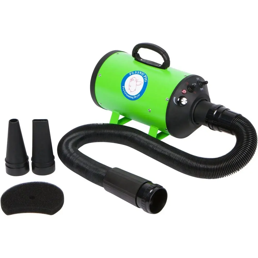 

High Velocity Dog Pet Grooming Dryer w/Heater (Model: Flying One, Green)