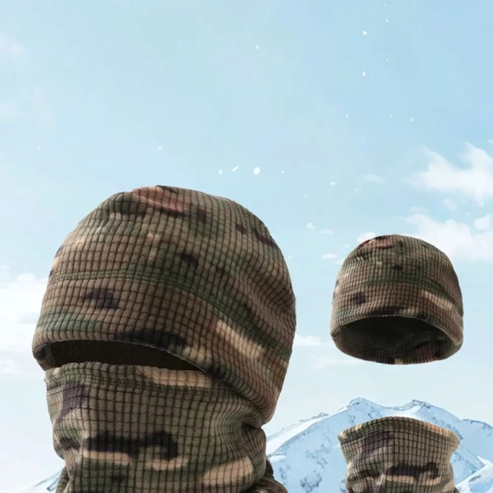 Winter Warm Fleece Balaclava Windproof Face Mask Cycling Skiing Neck Gaiter Outdoor Sports Protector Tactical Headgear