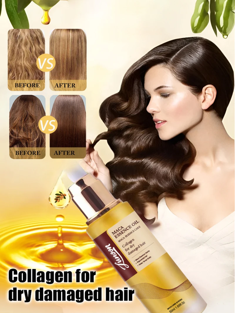 Aceite de acondicionamiento rizado y seco, aceite nutritivo para alisar el cabello, fortalece el cabello, mejora el frizzess