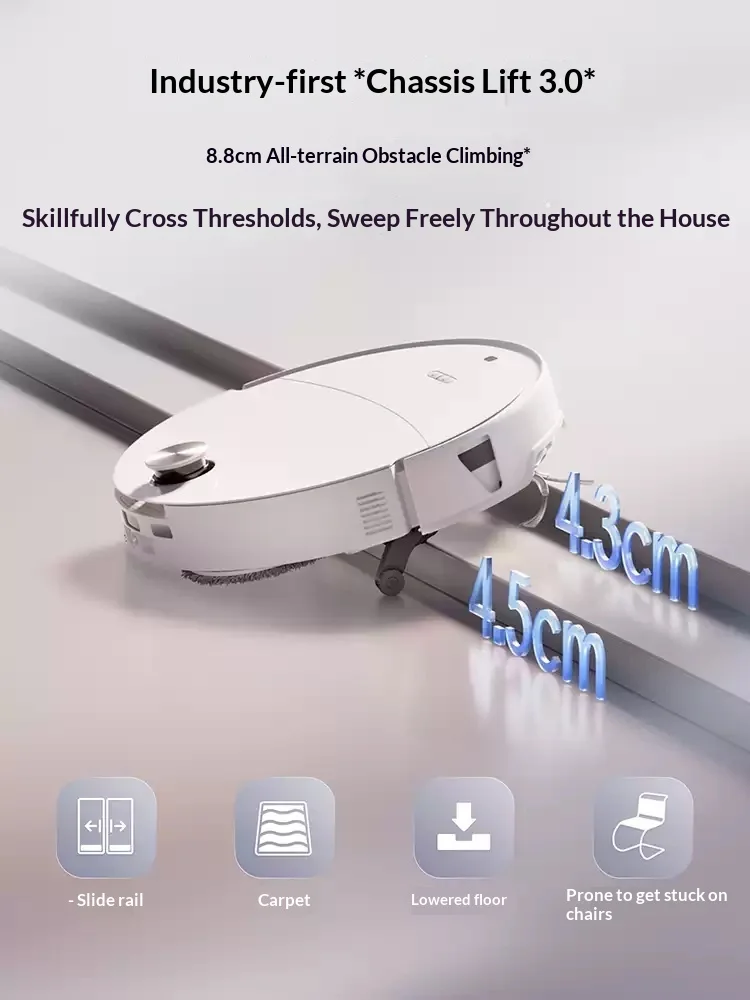 Roborock P20 Max Sweeping Robot Vacuum 8.8cm all-terrain obstacle crossing Robot Vacuum Cleaner 35000Pa peak suction