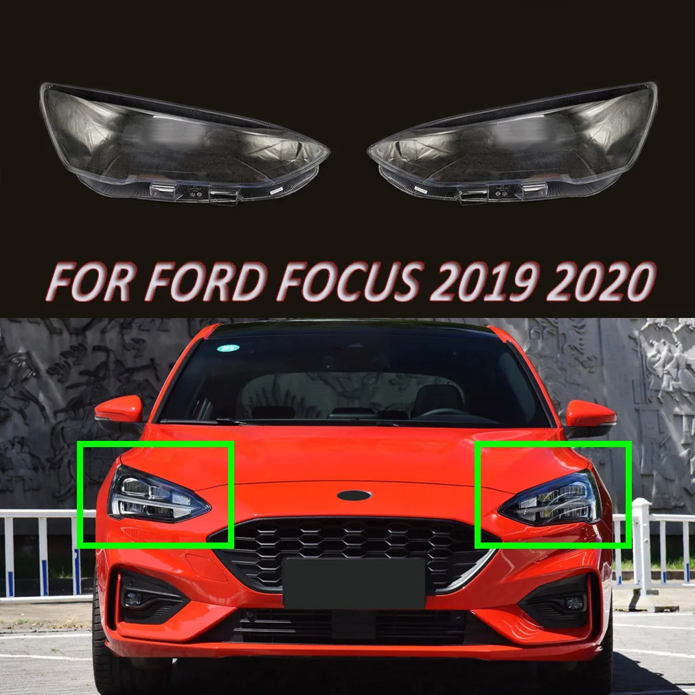 

Fit For Ford Focus 2019 2020 Headlight Lamp Caps Lens Cover Transparent Replacement