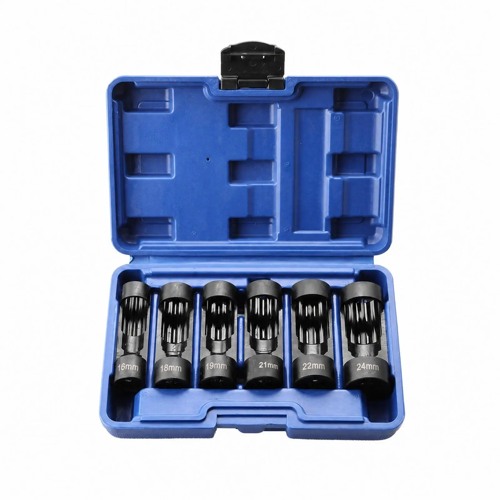 6 Pieces Shock Absorber Top Nut Removal Socket 1/2 Inch Square Drive Steering Hub Ride-Control Assembly Shock Absorber Strut Nut