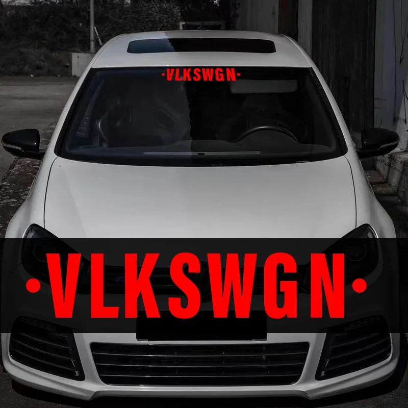 New VLKSWGN Car Stickers Waterproof for VW Golf Polo Passat Tiguan Jetta Touareg Arteon T-Cross T-Roc Up! Touran Caddy Sharan