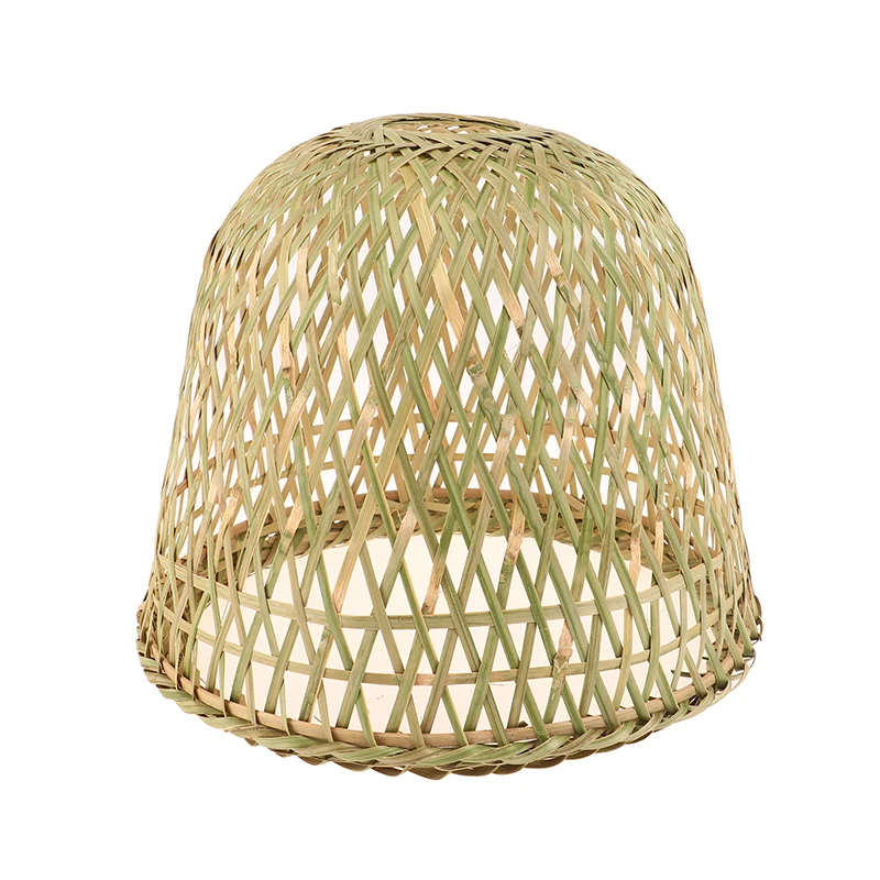 1PCS Lamp Shade Rattan Light Cover Ceiling Pendant Wicker Bamboo Woven Chandelier Shades Bulb Floor Table Cage Lampshades