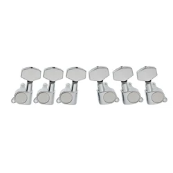 Musiclily 3R3L 15:1 Ratio Full Sealed Machine Heads Tuners Tuning Pegs Keys with 45 Degree Screw for Acoustic Electric Guitar