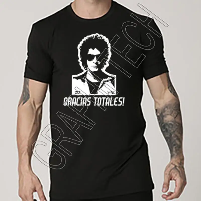 Gustavo Cerati Gracias Totales Soda Estéreo Playera Negra Banda Rock