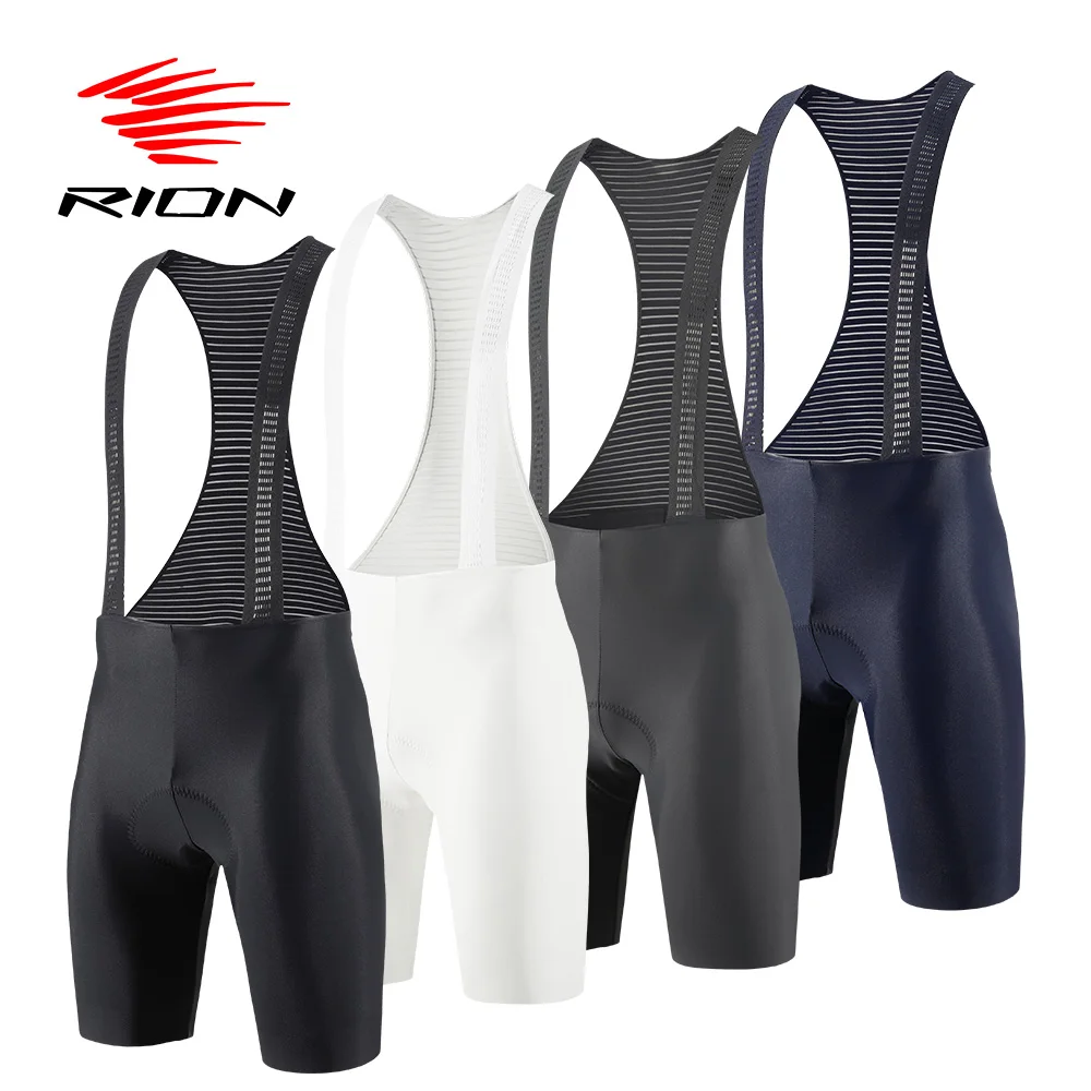 RION Cycling MTB Shorts Men Mountain Bike Motorcycle Bibs Padded Tights Pro Bicycle Clothes Riding Biker Braces 5H 6H Seamless