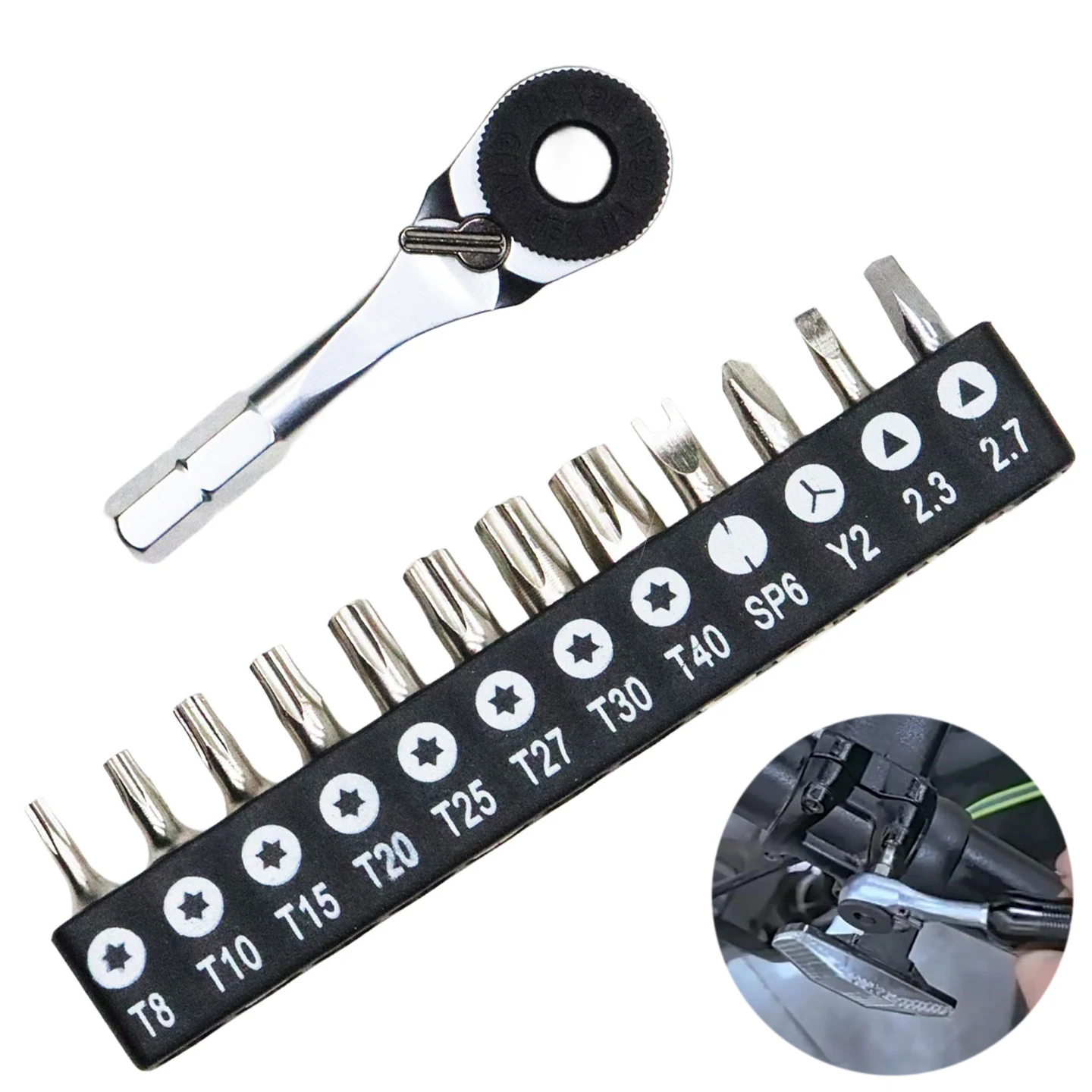 Home Repair Tight Spaces 1 4'' Hex Hex Handle Lightweight Home Repair Tool Electrician Ratchet Head 60N M Torque