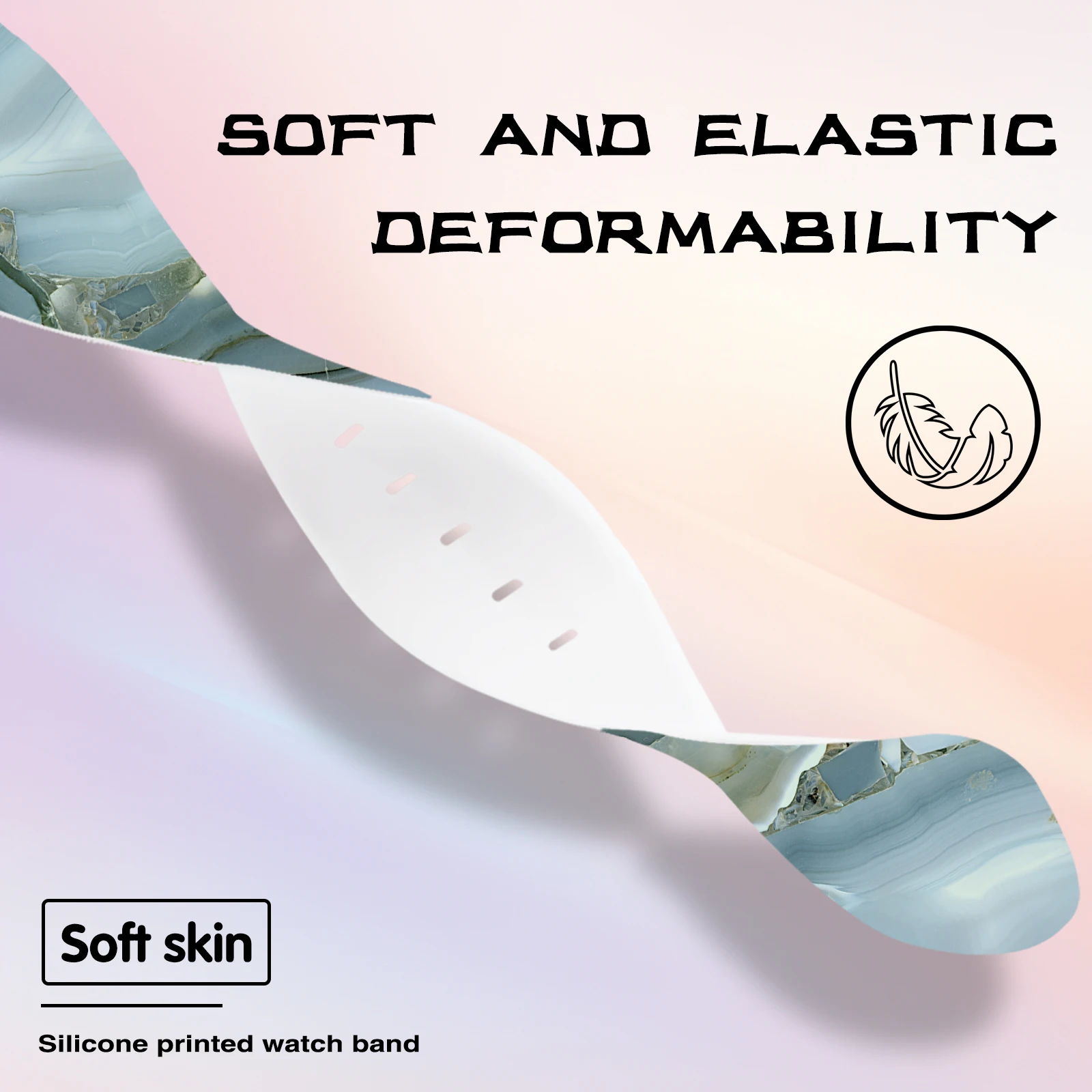 Jade Abstraction Series สายนาฬิกาสําหรับนาฬิกา Huawei Fit 4pro 4 3 เปลี่ยนสร้อยข้อมือสําหรับนาฬิกา HUAWEI Fit 4 3 Watchband