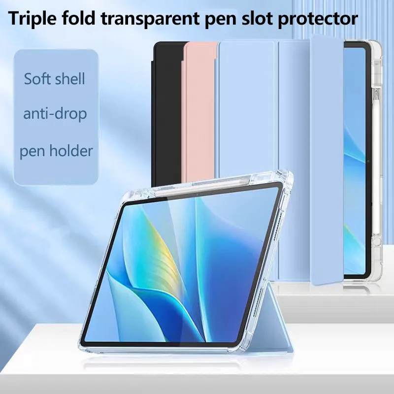 

Прозрачный кожаный чехол для Redmi Pad Pro 12,1 PadSE 11 дюймов Pad10.61 дюймов Xiaomi Pad 6S Pro 12,4 6 5 Pro со слотом для ручки