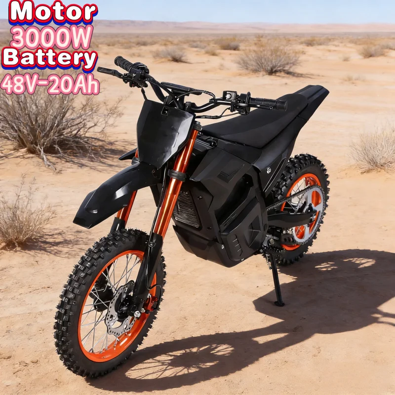 

20ah lithium battery powered full suspension off-road vehicle electric mountain bike 2026 new E-Bike3000W motor electric scooter