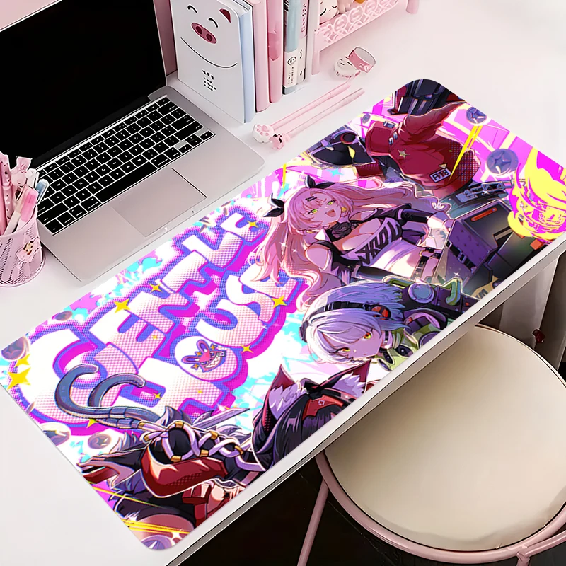 Mousepad pc acessórios de jogos armário de computador tapete estendido antiderrapante mouse pad teclado z-zenless zona zero tapete de mesa de escritório