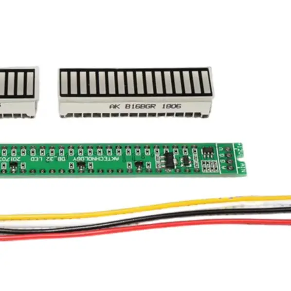 /32 /Segment /LED Audio Level Indicator Real VU Meter With Adjustable AGC Mode For Music Sound Display Analyzer DIY Kit