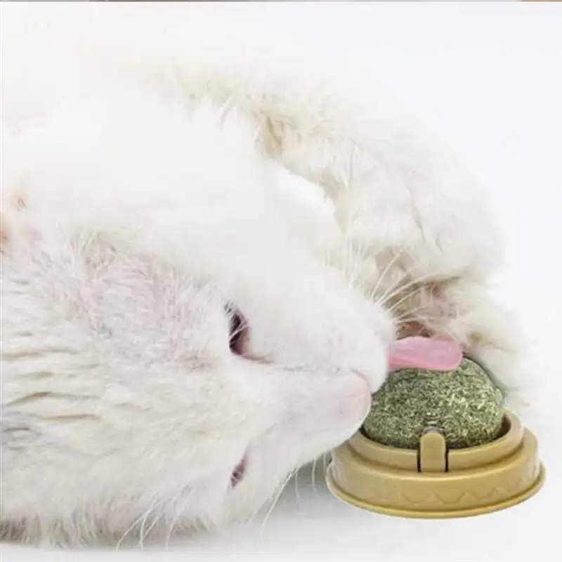 Edible Catnip Nutrition Cream Licking Solid Cat Snack Energy Catnip Balls For Teeth Cleaning